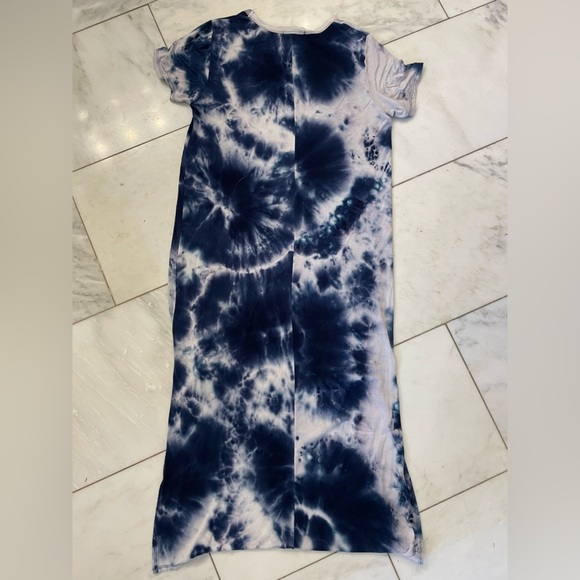 Caution to the Wind for Anthropologie, Medium, navy blue white tshirt dress EUC - Picture 4 of 6